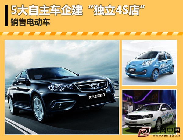 5大自主車企建“獨立4S店” 銷售電動車