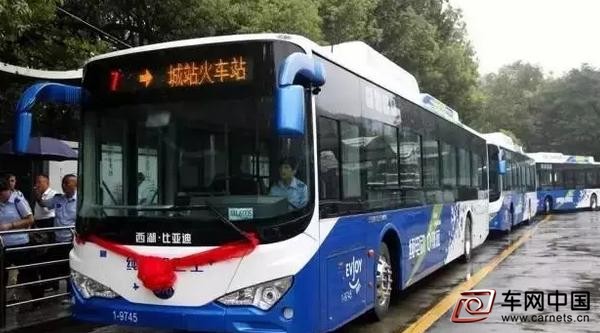 比亞迪750輛新一代純電動公交在杭州投運