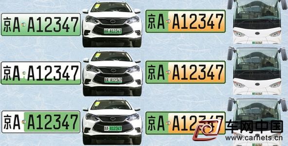 新能源汽車專用號(hào)牌
