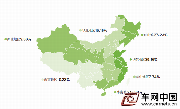 調整大小 2020年各區域成交額份額圖（按拍賣發生地）